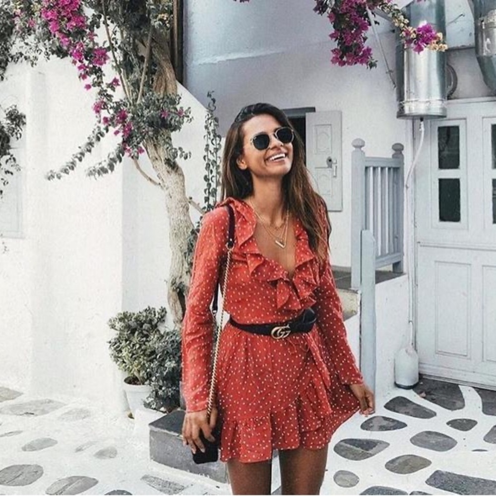 Realisation Alexandra wrap mini dress
